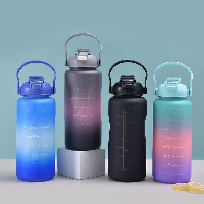 3 pcs, Motivational Water Bottles Set, 9.47 oz/25.36oz/67.63oz Water Bottles, Summer Drinkware, Sports Water Cups,Birthday gifts