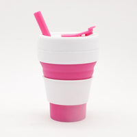 1 pc Portable Silicone Folding Water Cup, for Outdoor Picnic, Travel, Camping... Water bottle with straw