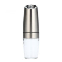 1pc Gravity Electric Pepper And Salt Grinder Set, Battery Powered with LET Light, Adjustable Spice Grinder